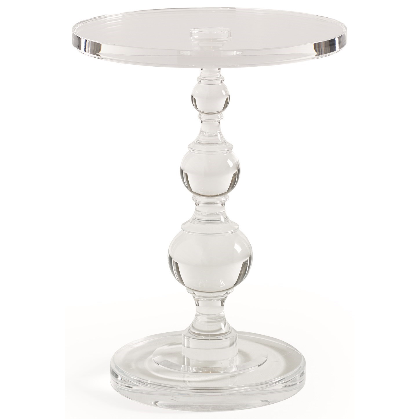 Clear end table cheap